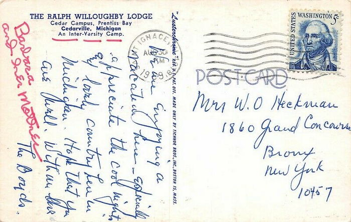 Cedar Bay Camp & Retreat Center - Vintage Postcard